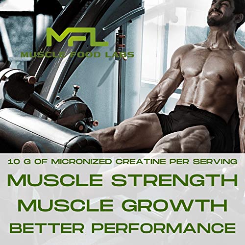 MFL Muscle Creatine | 3 Forms of Micronized Creatine | 10g | 0 Sugar | Sweetened with Stevia | All-Natural | 60 Servings (Lemonade)