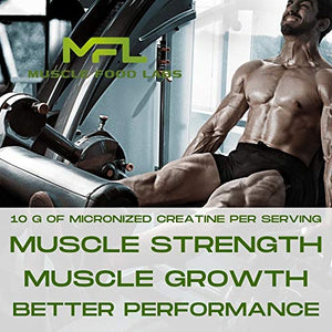 MFL Muscle Creatine | 3 Forms of Micronized Creatine | 10g | 0 Sugar | Sweetened with Stevia | All-Natural | 60 Servings (Lemonade)