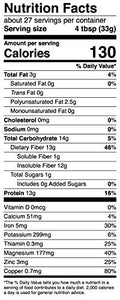 Manitoba Harvest Hemp Yeah! Organic Max Fiber Protein Powder, Unsweetened, 32oz; with 13g of Fiber, 13g Protein and 2.5g Omegas 3&6 per Serving, Keto-Friendly, Preservative Free, Non-GMO