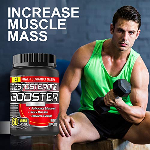 Testosterone Booster for Men, 2Pack Tribulus Terrestris Capsules Maximizes Muscle, Boost Vitality and Stamina Training