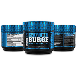 Growth Surge Post Workout Muscle Builder with Creatine, Betaine, L-Carnitine L-Tartrate - Daily Muscle Building & Recovery Supplement - 30 Servings, Black Cherry Flavor