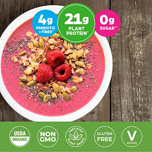 Orgain Organic Unflavored Plant Based Protein Powder, Natural Unsweetened - 21g of Protein, Vegan, Non Dairy, Gluten Free, No Sugar Added, Soy Free, Non-GMO, 1.59 lb (Packaging May Vary)