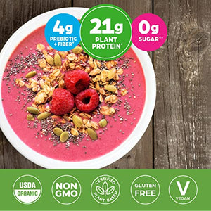 Orgain Organic Unflavored Plant Based Protein Powder, Natural Unsweetened - 21g of Protein, Vegan, Non Dairy, Gluten Free, No Sugar Added, Soy Free, Non-GMO, 1.59 lb (Packaging May Vary)