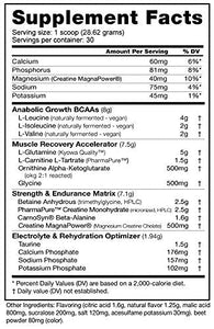 NutraBio Reload - Powerful Muscular Recovery Formula - Post-Workout Supplement - 3G Creatine - 8G BCAAs - 5G Glutamine - 30 Servings, Strawberry Lemon Bomb