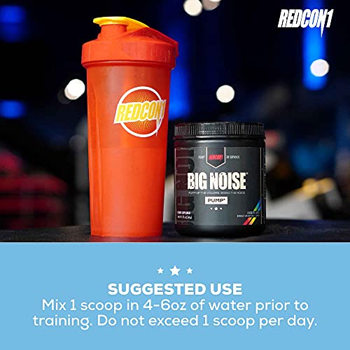 Redcon1 Big Noise Pump Formula (30 Servings) - Non-Stim, Increased Energy and Focus, Vasodilator, Intense Pumps (Rainbow Candy)