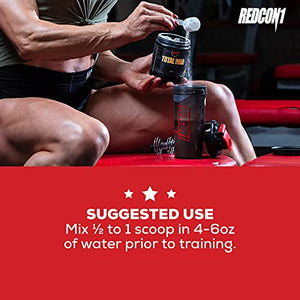 Redcon1 Total War - Pre Workout Powder, 50 Servings, Boost Energy, Increase Endurance and Focus, Beta-Alanine, 350mg Caffeine, Citrulline Malate, Nitric Oxide Booster - Keto Friendly (Cherry Lime)