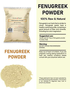 8oz Fenugreek Seed Powder (Trigonella foenum graecum) 8 oz Menti Powder Bulk Herb | Gluten Free & Non-GMO | Hair and skin health.