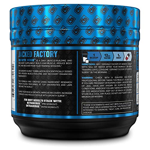 Growth Surge Post Workout Muscle Builder with Creatine, Betaine, L-Carnitine L-Tartrate - Daily Muscle Building & Recovery Supplement - 30 Servings, Black Cherry Flavor