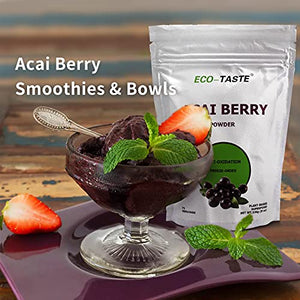 Organic Acai Berry Powder Freeze-Dried 8 oz, Natural Antioxidant Superfood