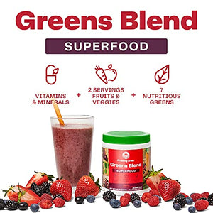 Amazing Grass Greens Blend Superfood: Super Greens Powder with Spirulina, Chlorella, Beet Root Powder, Digestive Enzymes, Prebiotics & Probiotics, Berry, 100 Servings (Packaging May Vary)