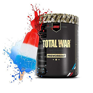 Redcon1 Total War Preworkout Powder - 50 Servings, Boost Energy, Increase Endurance and Focus, Beta-Alanine, 350mg Caffeine, Citrulline Malate, Nitric Oxide Booster - Keto Friendly (Firecracker)