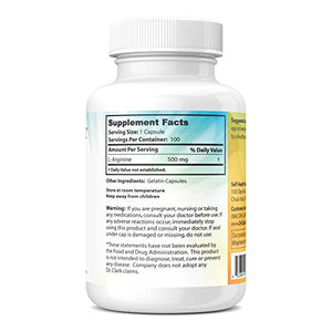 Dr. Clark Arginine, 500mg, 100 Capsules