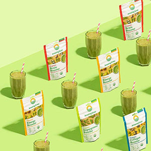 Amazing Grass Energy Booster: Energy Greens Powder, Maca, Cordyceps & Chaga, Smoothie Booster with Vitamin B, 30 Servings