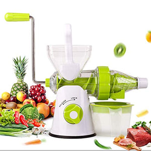 Manual Masticating Juicer - Household Hand Juicer Multifunction Fresh Fruit Extractor Kitchen Tool Mashed Press Fruit Vegetable Wheatgrass Juicer Manual Juicer