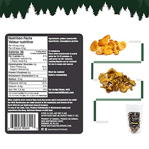 West Coast Wild Foods | Dried Wild Mushrooms (Chanterelle, 1.41oz - 40g)