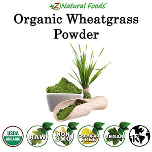 Organic Wheatgrass Powder - Bulk 5 lb Size - 100% Pure, Raw, Non-GMO, Vegan - Amazing Green Superfood For Smoothie, Juice, Shakes, Recipes - Natural Plant Protein Source