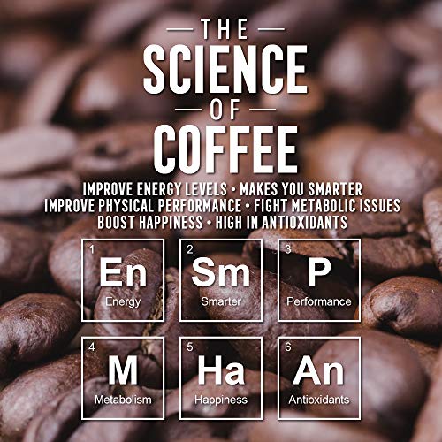 The Best High Caffeine Dark Roast Whole Bean Black Coffee, Extra Strong Gourmet Columbian Clean Coffee Beans by Top Shelf Grind Company | Worlds Strongest Black Roasted Java | Seattles Purity Culture