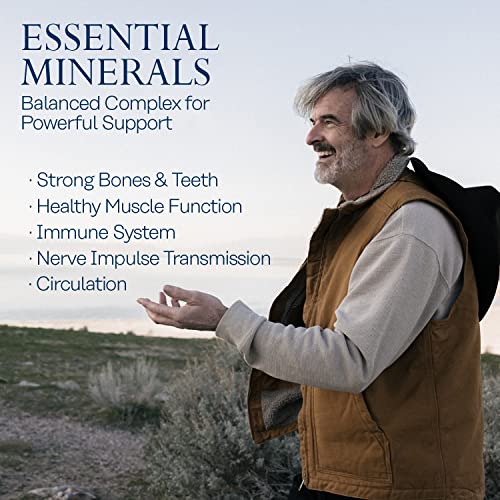 Solaray Calcium, Magnesium, Zinc | High Absorption with Glutamic Acid | Healthy Bones, Teeth, Nerve, Muscle, Heart & Immune Function Support | 100ct