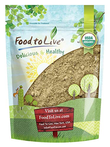 Organic Hemp Protein Powder, 1 Pound — 50% Protein, Non-GMO, Non-Irradiated, Pure, Kosher, Vegan Superfood, Rich in Iron and Fiber, Product of Canada