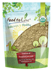 Organic Hemp Protein Powder, 1 Pound — 50% Protein, Non-GMO, Non-Irradiated, Pure, Kosher, Vegan Superfood, Rich in Iron and Fiber, Product of Canada