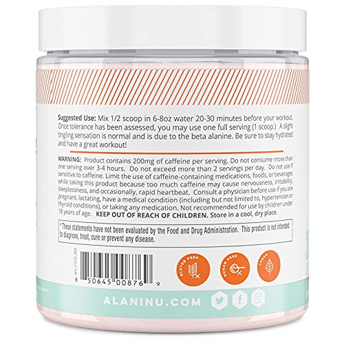 Alani Nu Pre-Workout Supplement Powder for Energy, Endurance, and Pump, Pink Guava, 30 Servings