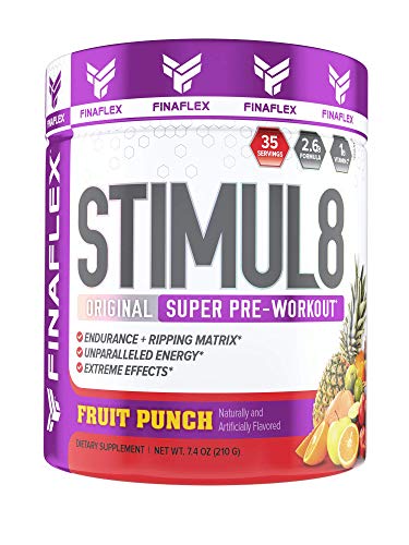 Stimul8, Original Super Pre-Workout with Vitamin C (35 Serving, Fruit Punch)