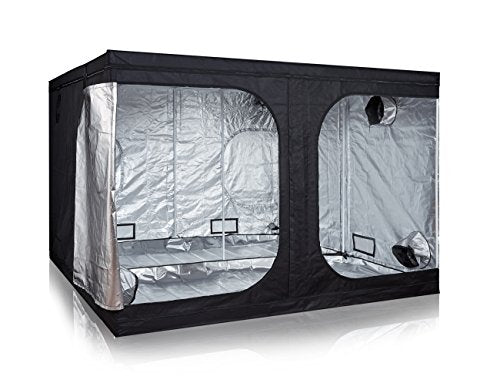 TopoLite 120"x120"x80" Indoor Grow Tent Hydroponic Growing Dark Room w/Plastic Corner (120"x120"x80")