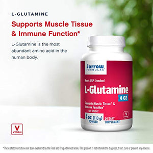 Jarrow Formulas L-Glutamine - 2.2 lb Powder - Amino Acid for Digestive & GI Health - Supports Muscle Tissue & Immune Function - 100% L-Glutamine - Approx. 500 Servings