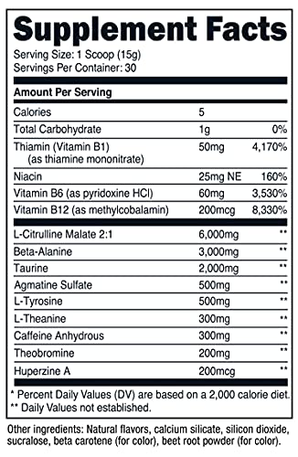 Nutricost Pre-Workout Complex Powder Peach Mango (30 Serv)