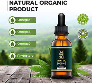 10000mg Hemp Oil, Relief, Grown & Made in USA, Natural Pure Organic, Vegan Friendly