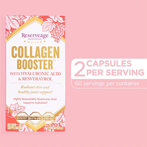 Reserveage, Collagen Booster, Skin and Joint Supplement, Supports Healthy Collagen Production, 120 capsules (60 servings)