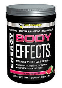 Power Performance Products Body Effects Pre Workout Supplement, Watermelon, 570 grams (1lbs. 4.1 oz)