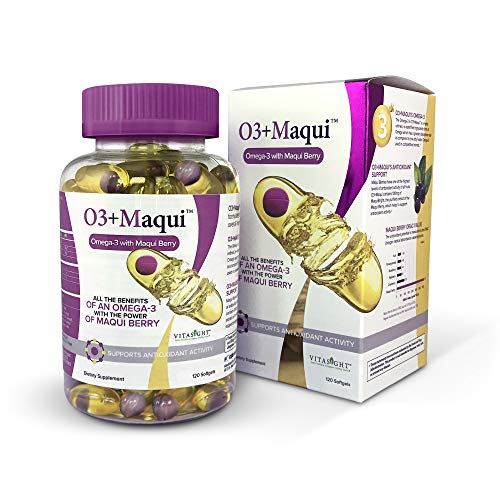 VitaSight Omega 3+ Maqui-Vitamin Supplement, Combats Dry Eyes and Supports Healthy Tears (Contains 120 Softgels)