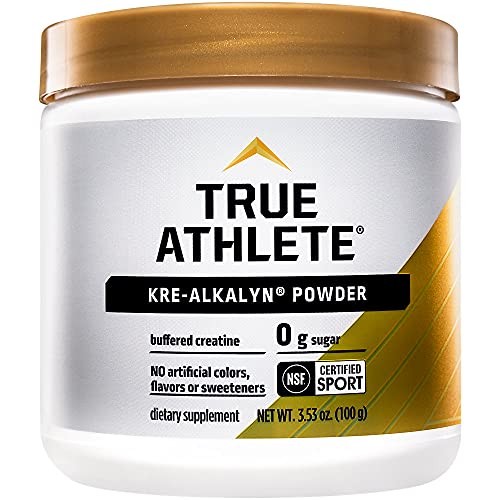 True Athlete Kre Alkalyn Helps Build Muscle, Gain Strength Increase Performance, Buffered Creatine NSF Certified for Sport (3.5 Ounces Powder)