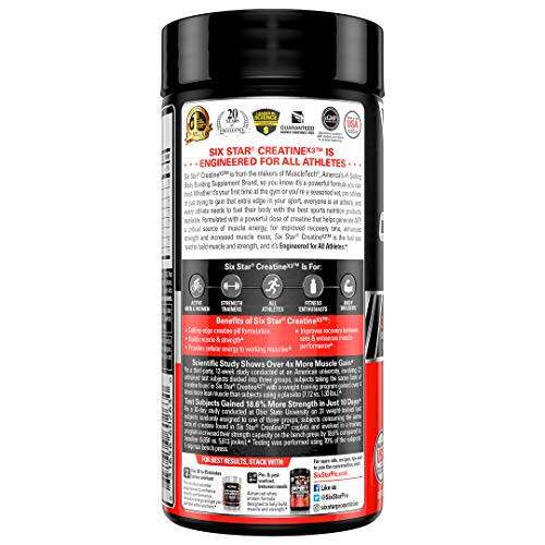 Creatine Pills | Six Star Post Workout X3 Creatine Capsules | Creatine Monohydrate Blend | Muscle Recovery & Muscle Builder for Men & Women | Creatine Supplements | Creatina Monohidratada, 20 Servings