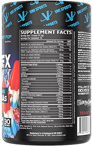 VMI Sports | Aminogex Ultra | BCAA Powder | Amino Acids + Betaine and Glutamine | Amino Acid Post Workout Recovery Drink | Intra Workout Drink with TRAACS Electrolytes | (30 Servings) (Patriot Pop)