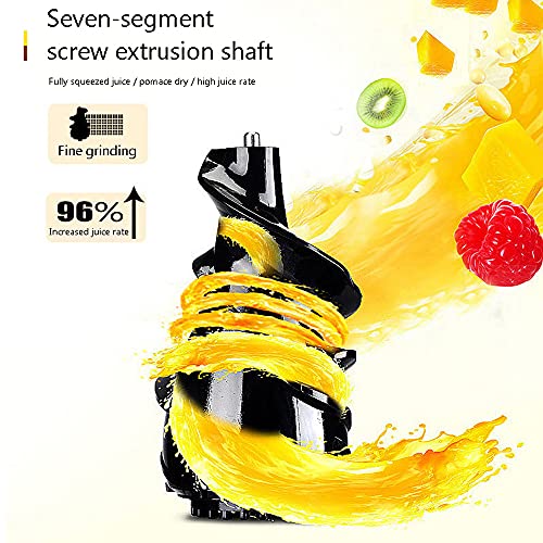 LHK Slow Juicer Machines, Slows Masticating Juicers Machine, Cold Press Juicer with 82mm Wide Chute, Quiet Motor, Reverse Function, for Fruits and Vegtables
