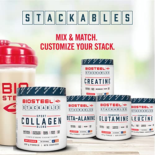 BioSteel Stackables Creatine Powder, Gluten Free and Non-GMO Formula, Unflavored, 72 Servings