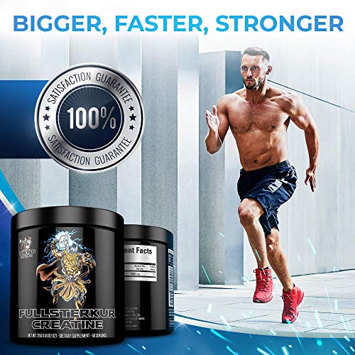 Viking Supps Fullsterkur Creatine, Pure Unflavored Creatine Monohydrate Powder, 5 Grams Per Serving, 50 Servings