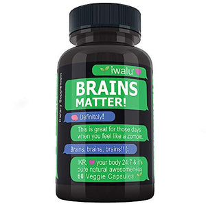 Brain Supplement Nootropics Booster: Support Focus, Boost Concentration, Memory & Clarity, Ashwagandha, Ginkgo Ginseng Bacopa Extract, Vitamin B, Dmae, Focus Supplement Brain Support Energy Pills 60ct