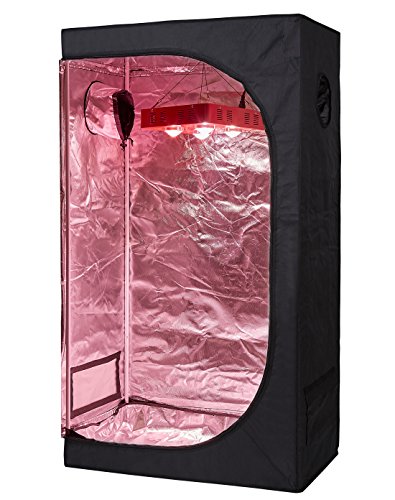 TopoLite 36"x20"x63" Indoor Grow Tent Hydroponic Growing Dark Room w/Plastic Corner (36"x20"x63")