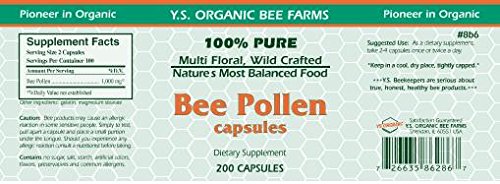 Ys Bee Farms, Bee Pollen, 200 Capsules