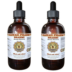 Brahmi Liquid Extract, Brahmi Liquid (Bacopa Monnieri) Tincture Supplement 2x2 oz
