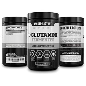 L-Glutamine Powder 500g, 100 Servings - Vegan Fermented L Glutamine Supplement for Post Workout Muscle Recovery, Immunity, Digestive Health - Tested & Trusted, No Artificial Fillers - Unflavored