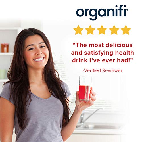 Organifi: Red Juice- Organic Superfood Supplement Powder - 30-Day Supply - Supports Immunity, Skin Health and Weight Loss Management - Anti-Aging Properties