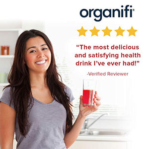 Organifi: Red Juice- Organic Superfood Supplement Powder - 30-Day Supply - Supports Immunity, Skin Health and Weight Loss Management - Anti-Aging Properties