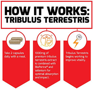 Force Factor Tribulus Terrestris 60ct (pack of 2)