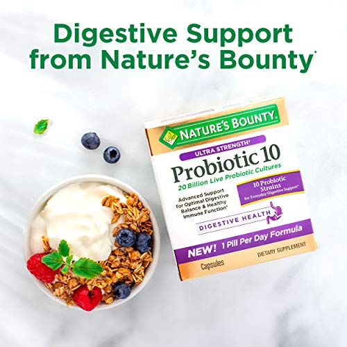 Acidophilus Probiotic by Nature's Bounty, Dietary Supplement, For Digestive Health, Twin Pack, 200 Tablets