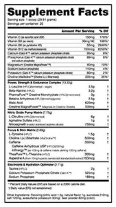 NutraBio PRE Workout Powder - Sustained Energy, Mental Focus, Endurance - Clinically Dosed Formula - Beta Alanine, Creatine, Caffeine, Electrolytes - 20 Servings - Strawberry Lemon Bomb