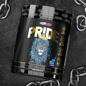 Pride by EHPlabs Pre-Workout Supplement - Energy Booster, Sharp Focus, Epic Pumps & Faster Recovery - 40 Servings (Blue Slushie)